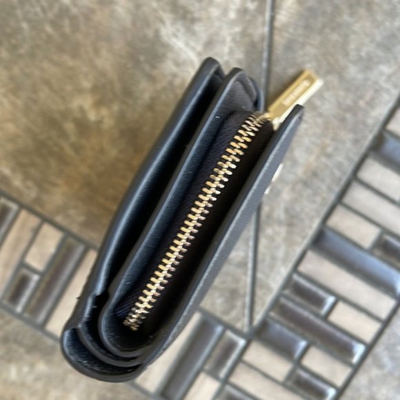 Kate Spade Madison Medium Compact Bifold Wallet Black NWT - Picture 4 of 14